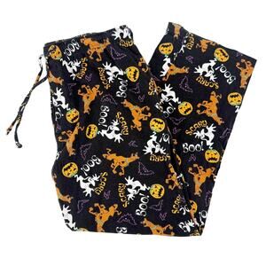 Scooby Doo black Pajama lounge Pants men's XL 40 - 42 ghosts pumpkins Halloween